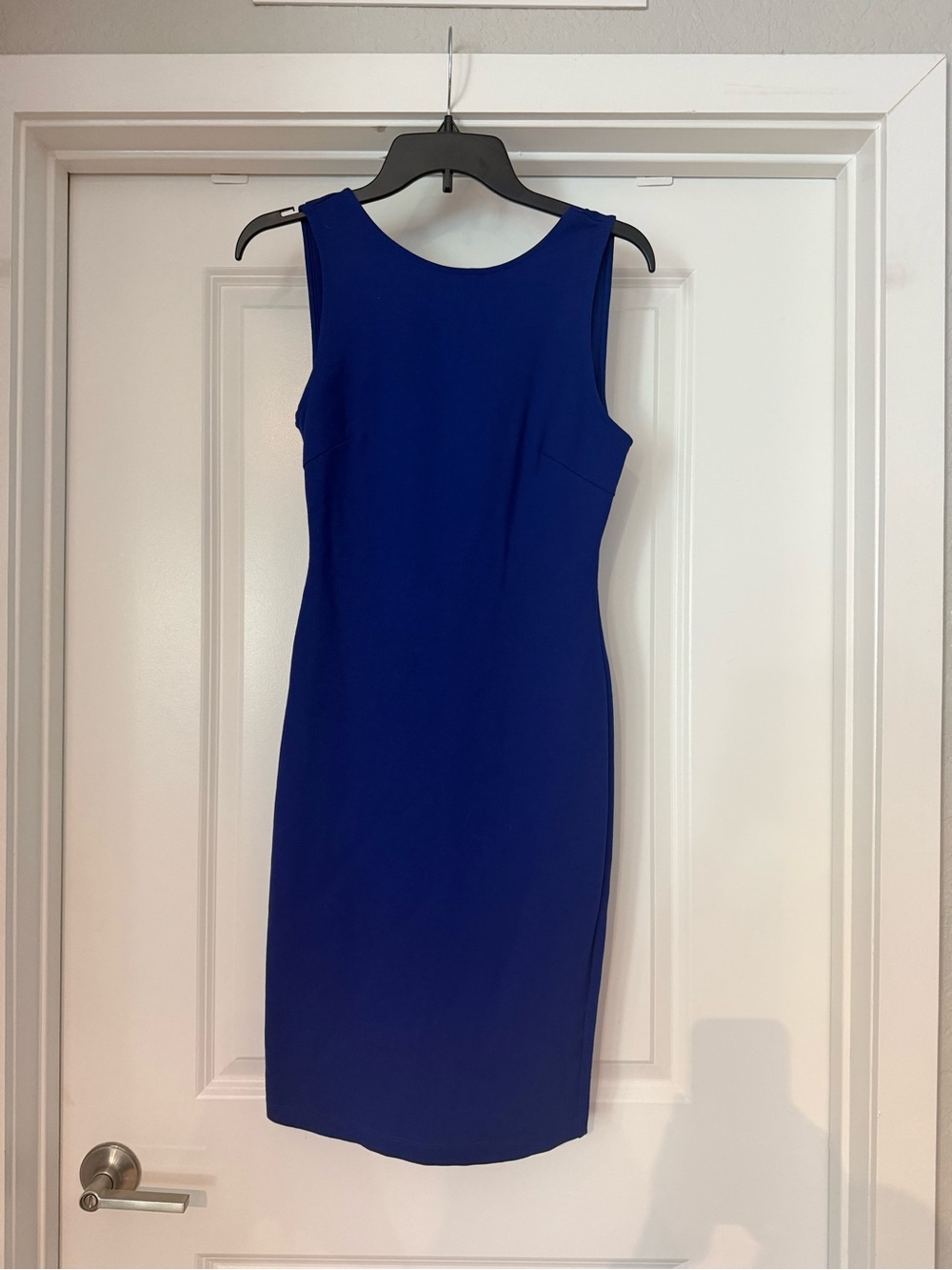 Lulu's Cobalt Blue Backless Sheath Dress